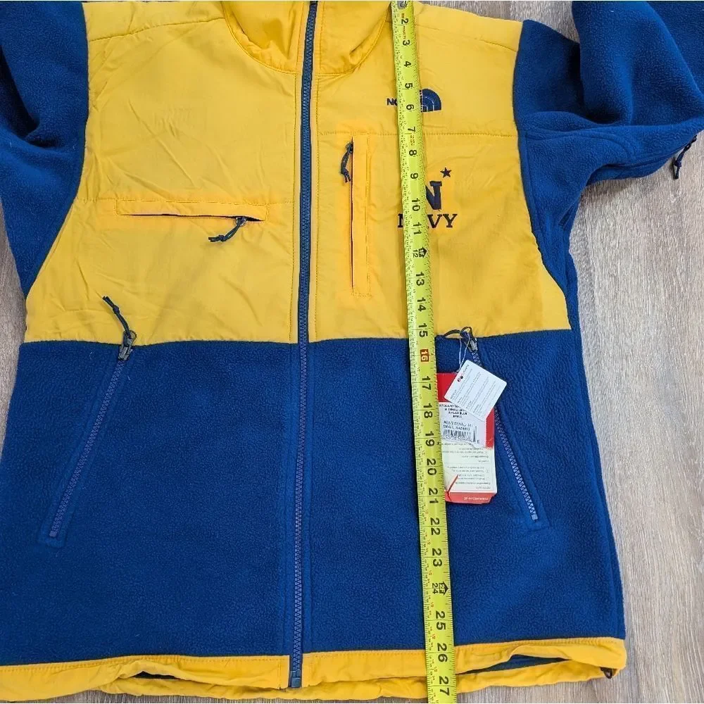 RARE! North Face Denali Jacket  Men's S Blue/Gold Naval Academy NWT Dead stock